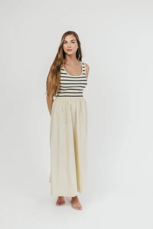 Dakota Knit Midi Dress in Natural sold by Worth Collective