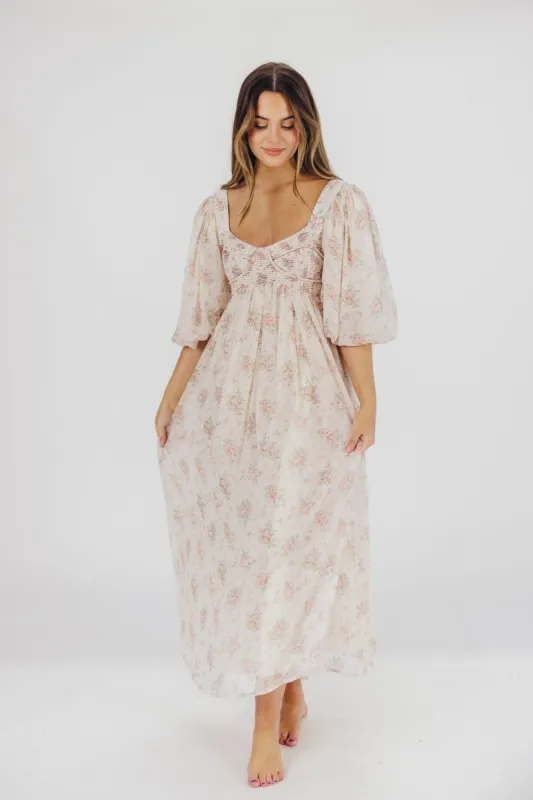 Harlow Maxi Dress in Petal Pink - Bump Friendly & Inclusive Sizing (S-3XL) sold by Worth Collective