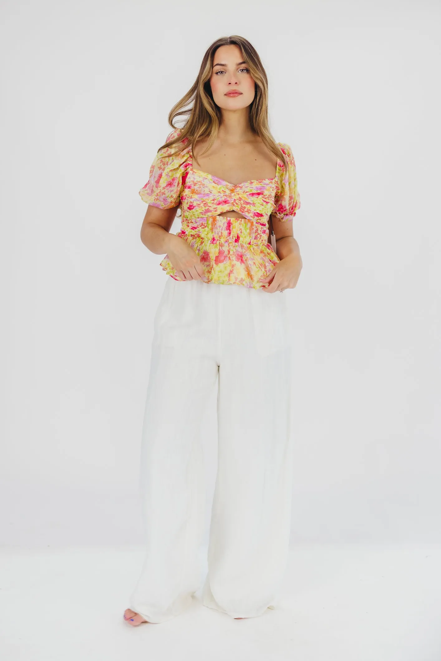 Arlet Top in Yellow Multi Floral sold by Worth Collective product image thumbnail 5