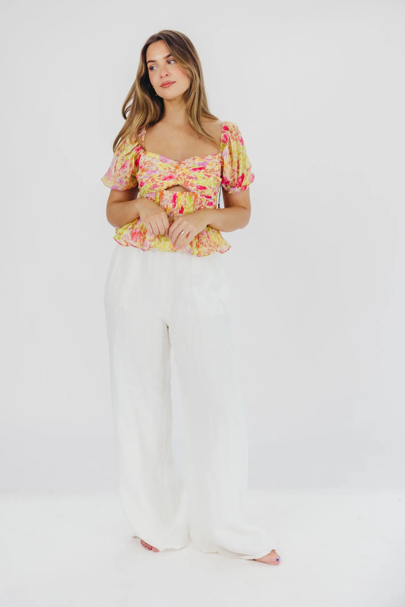 Arlet Top in Yellow Multi Floral sold by Worth Collective product image thumbnail 4