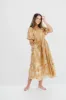Hallie Embroidered Maxi Dress in Camel - Bump Friendly & Inclusive Sizing (S-3XL) sold by Worth Collective