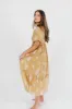 Hallie Embroidered Maxi Dress in Camel - Bump Friendly & Inclusive Sizing (S-3XL) sold by Worth Collective