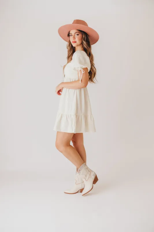Loral Boots in Ivory Crocodile made by Worth Collective