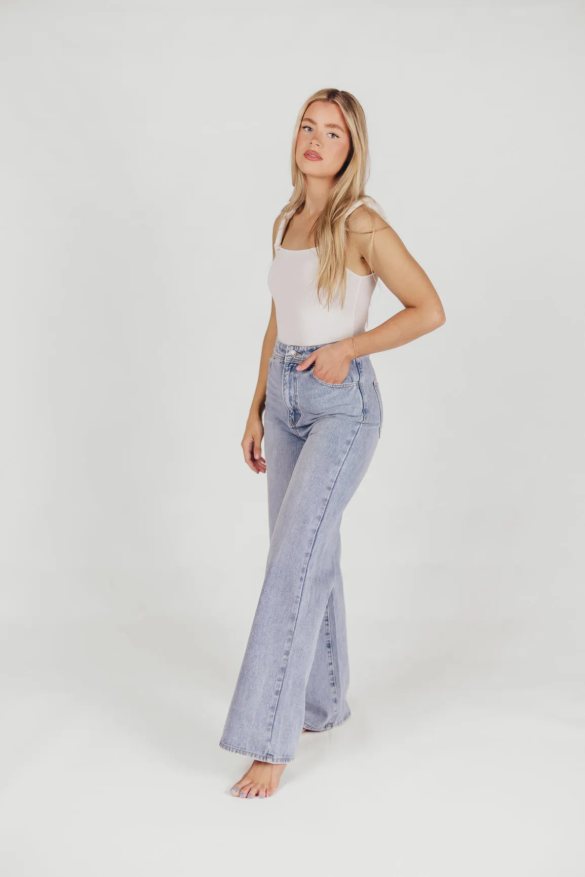 Nonchalant Wide Leg Pants in Denim sold by Worth Collective product image thumbnail 5