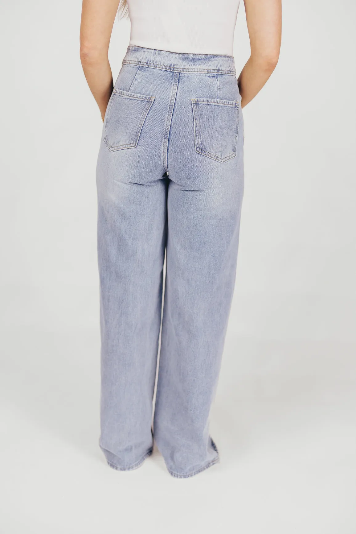 Nonchalant Wide Leg Pants in Denim sold by Worth Collective product image thumbnail 2