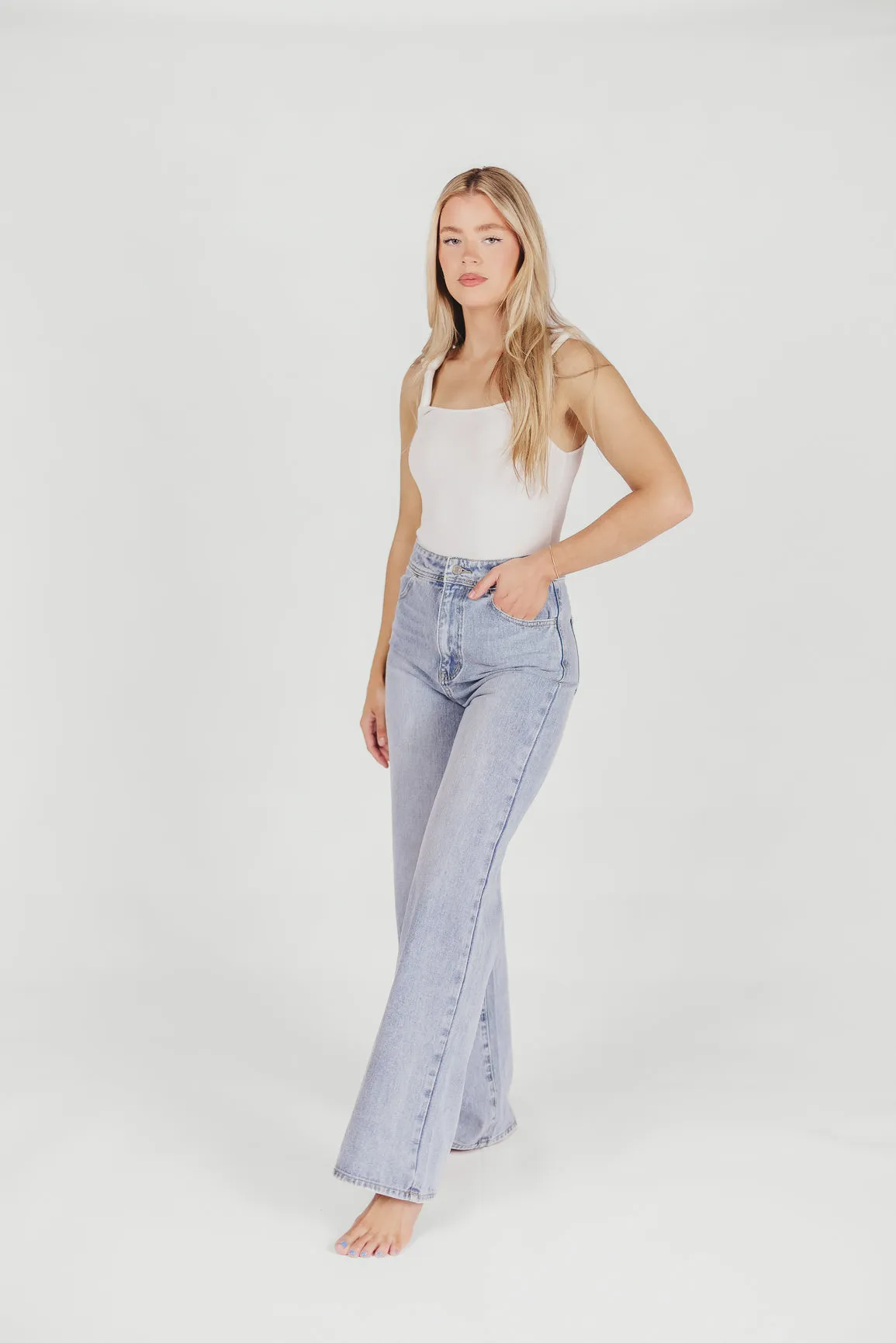 Nonchalant Wide Leg Pants in Denim sold by Worth Collective product image thumbnail 3