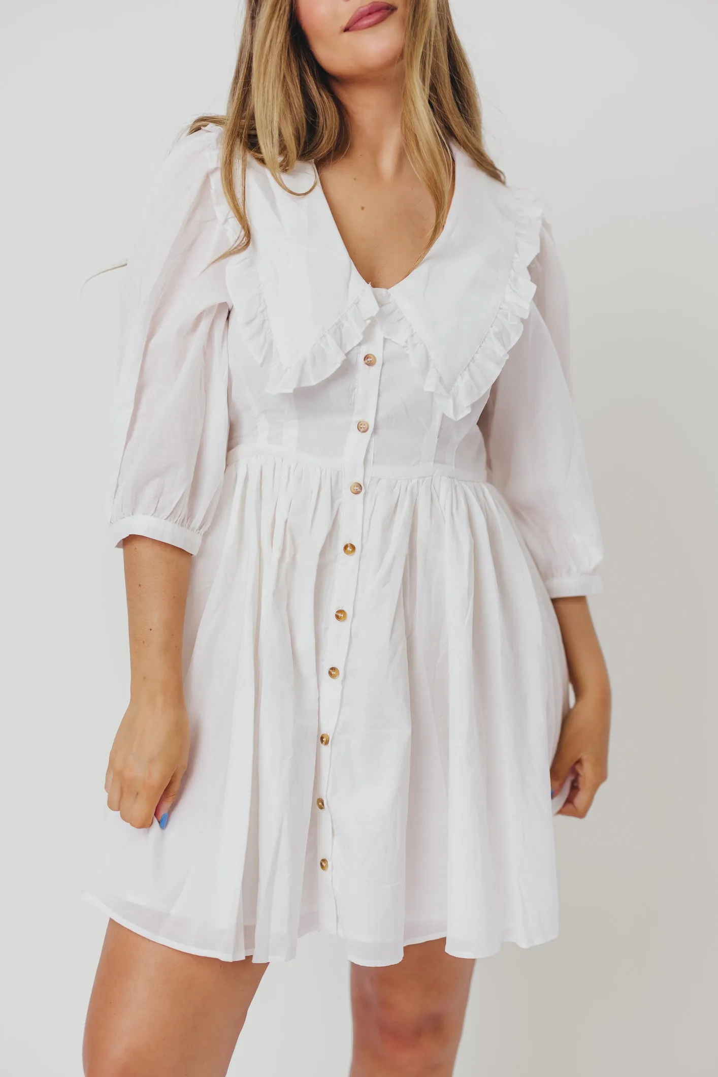 Love Language Dress in Off-White sold by Worth Collective product image thumbnail 2