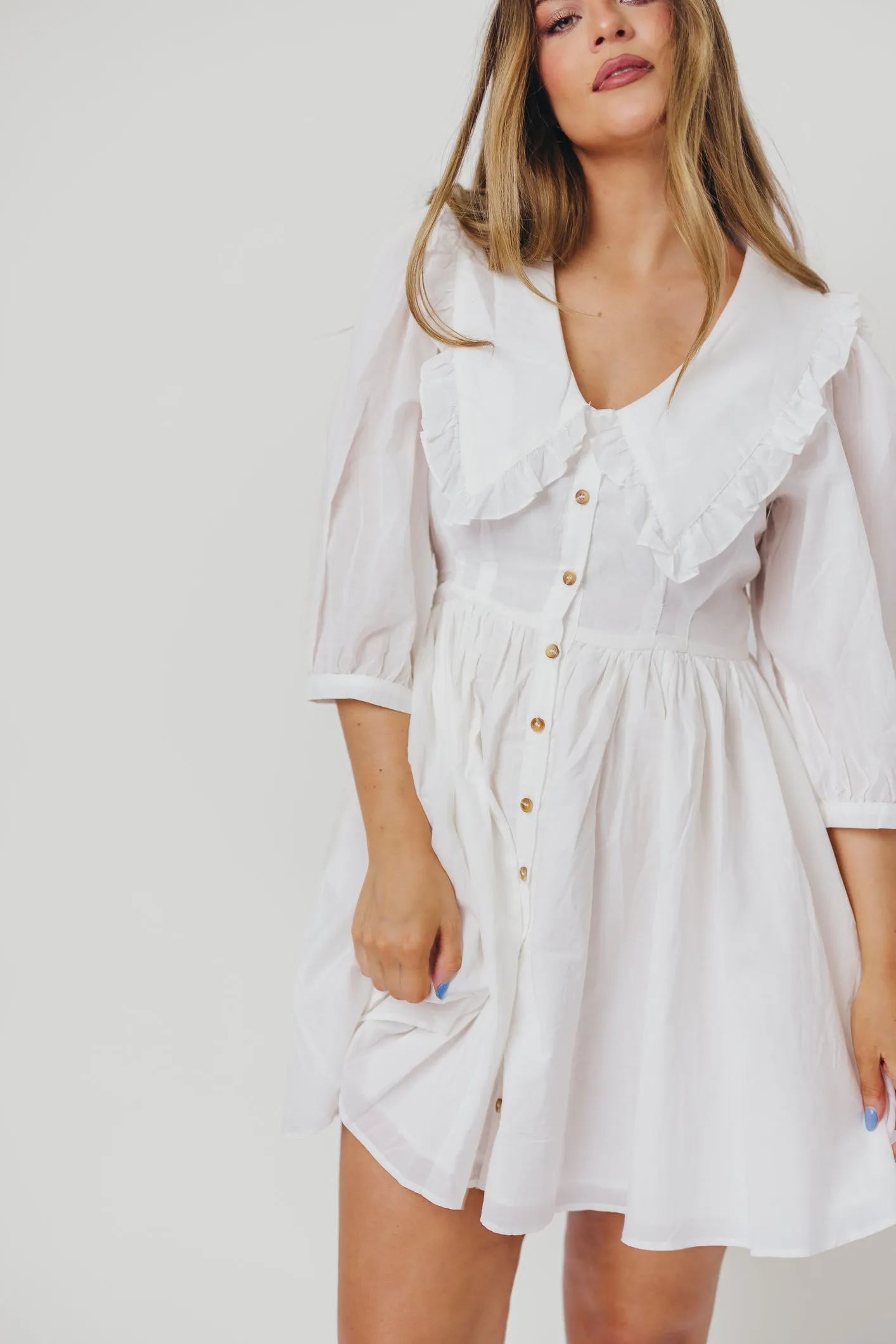 Love Language Dress in Off-White sold by Worth Collective product image thumbnail 5