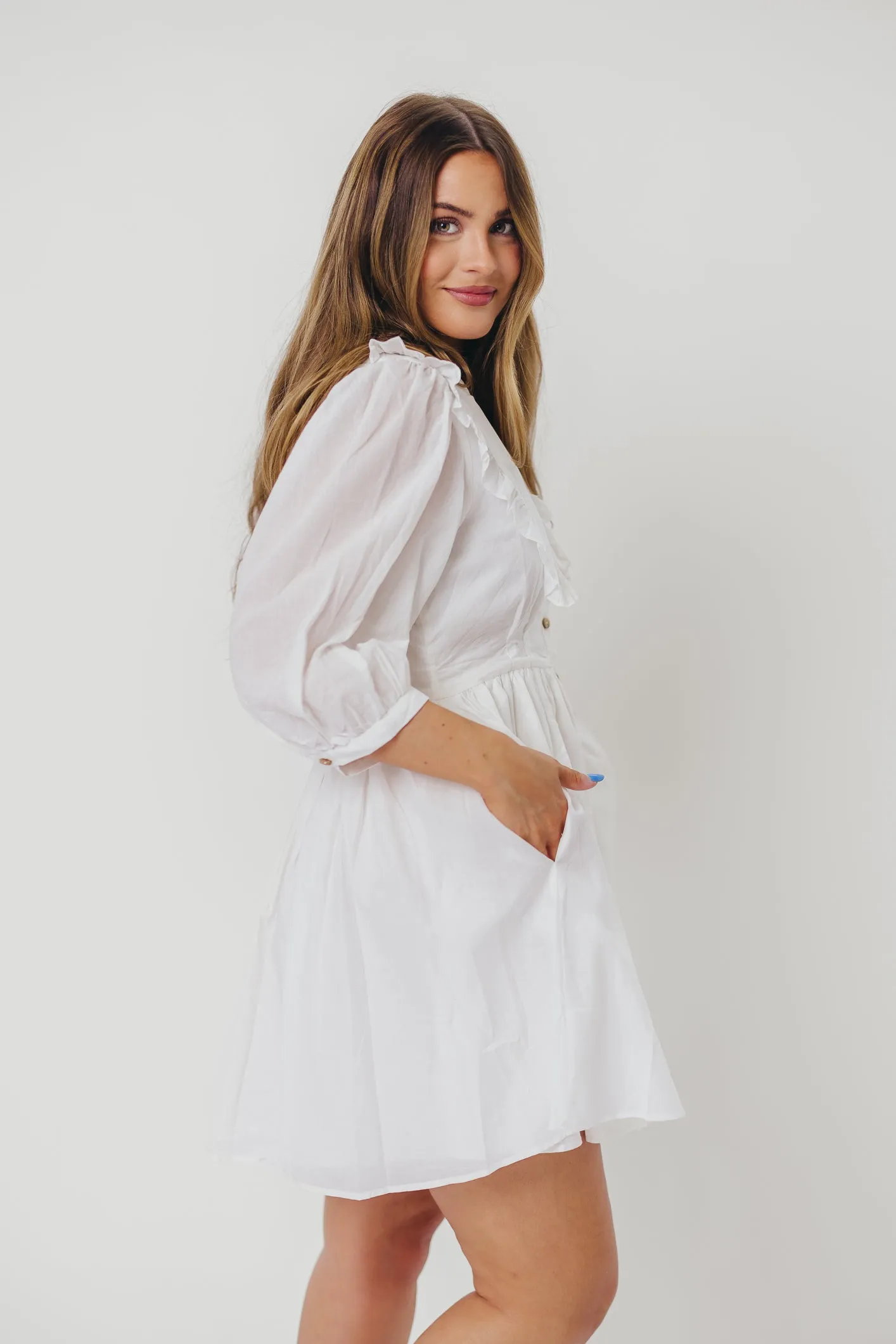 Love Language Dress in Off-White sold by Worth Collective product image thumbnail 4