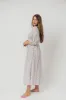Hunter 100% Cotton Gauze Midi Dress in Off-White - Bump Friendly (XS-XL) sold by Worth Collective
