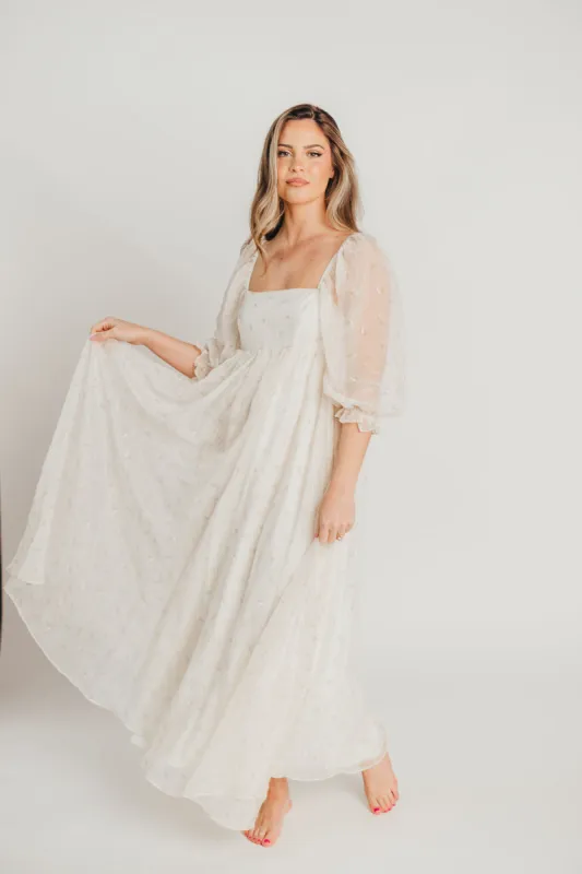 Mona Maxi Dress with Smocking in Butter Floral - Bump Friendly & Inclusive Sizing (S-3XL) sold by Worth Collective