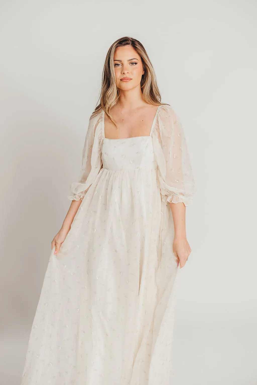 Mona Maxi Dress with Smocking in Butter Floral - Bump Friendly & Inclusive Sizing (S-3XL) *2/2 PRE-ORDER* sold by Worth Collective product image thumbnail 5