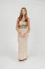 Everly Crochet Swim Cover Maxi Dress in Taupe sold by Worth Collective