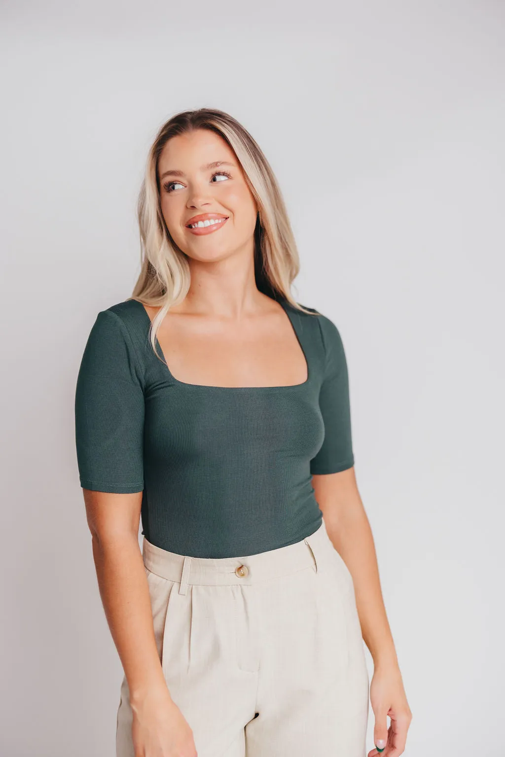 Kelly Top in Hunter Green sold by Worth Collective product image thumbnail 3