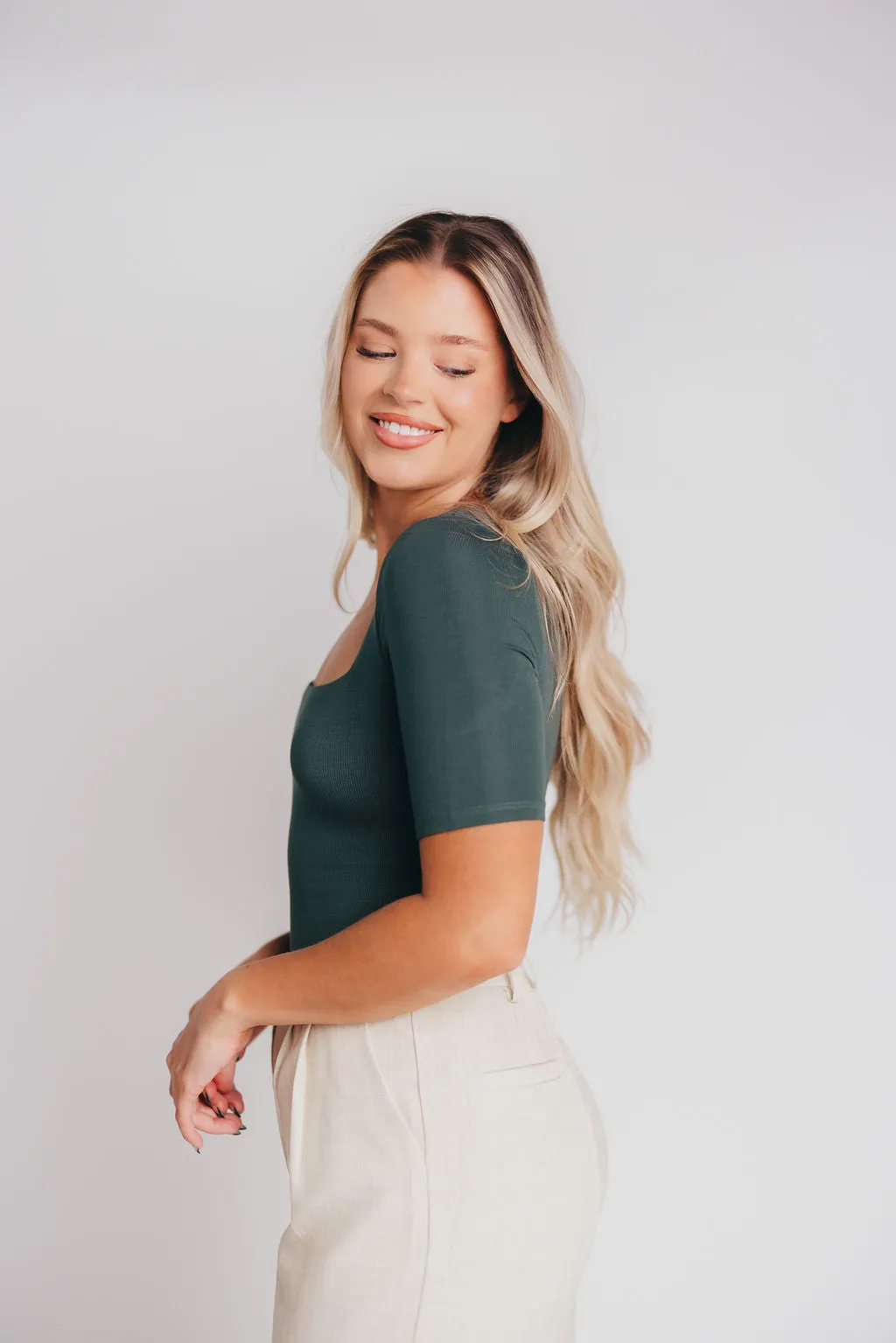 Kelly Top in Hunter Green sold by Worth Collective product image thumbnail 4