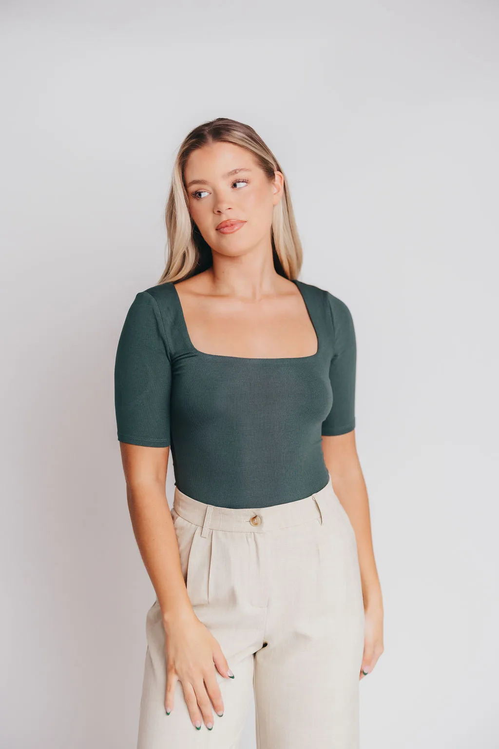 Kelly Top in Hunter Green sold by Worth Collective product image thumbnail 5