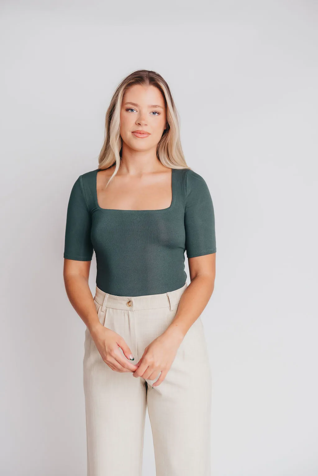 Kelly Top in Hunter Green sold by Worth Collective product image thumbnail 2