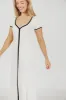 Marilyn Knit Maxi Dress in Off-White sold by Worth Collective