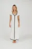 Marilyn Knit Maxi Dress in Off-White sold by Worth Collective