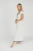 Marilyn Knit Maxi Dress in Off-White sold by Worth Collective