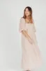 *New* Mona Maxi Dress with Smocking in Light Peach - Bump Friendly & Inclusive Sizing (S-3XL) sold by Worth Collective