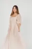*New* Mona Maxi Dress with Smocking in Light Peach - Bump Friendly & Inclusive Sizing (S-3XL) sold by Worth Collective