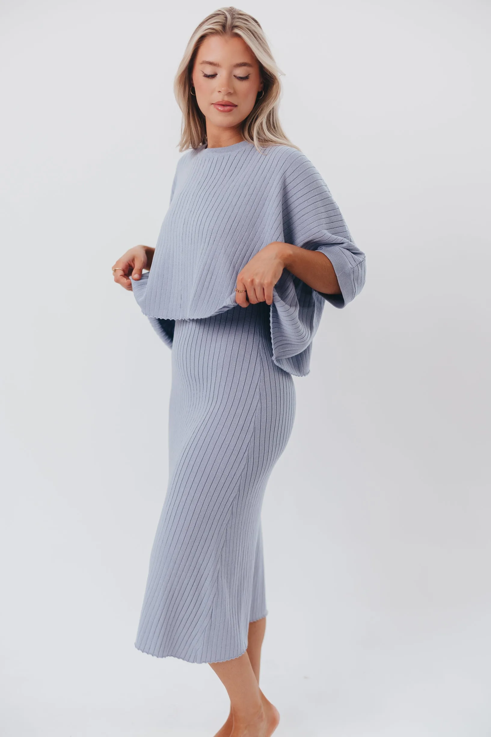 Off the Grid Tee in Blue Grey sold by Worth Collective product image thumbnail 5