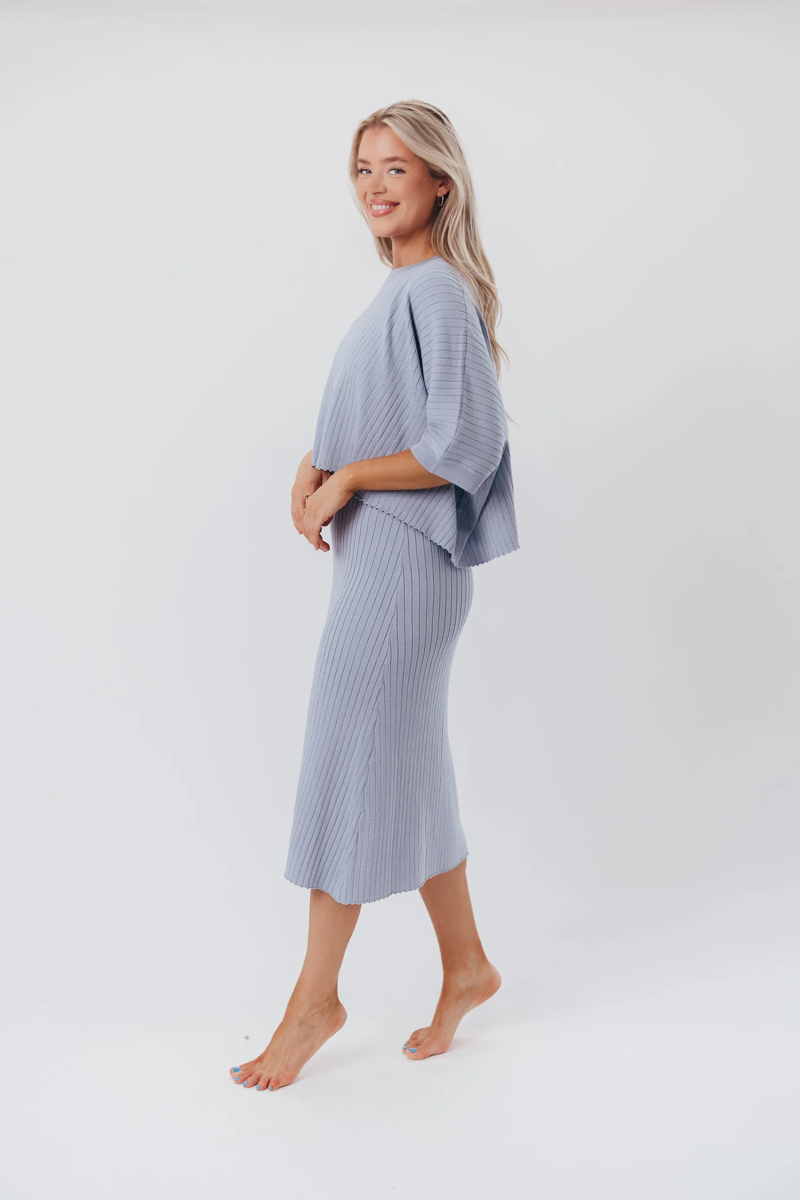 Off the Grid Tee in Blue Grey sold by Worth Collective product image thumbnail 2