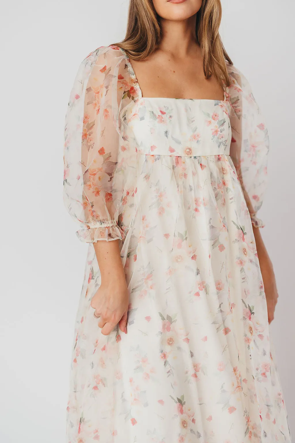 *New* Mona Maxi Dress with Smocking in Rosebud Floral - Bump Friendly & Inclusive Sizing (S-3XL) sold by Worth Collective product image thumbnail 4