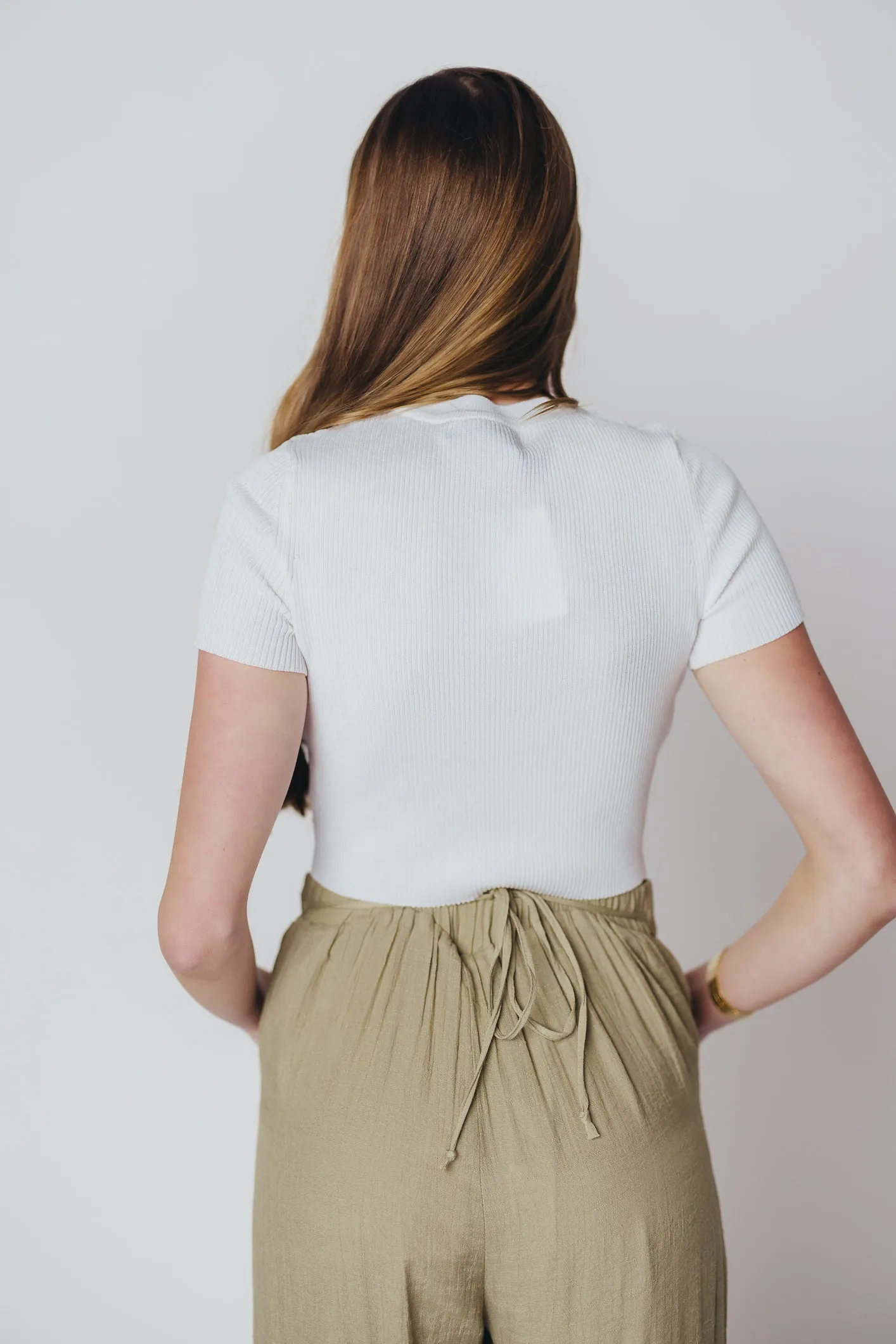 Debbie Cropped Top in White sold by Worth Collective product image thumbnail 5