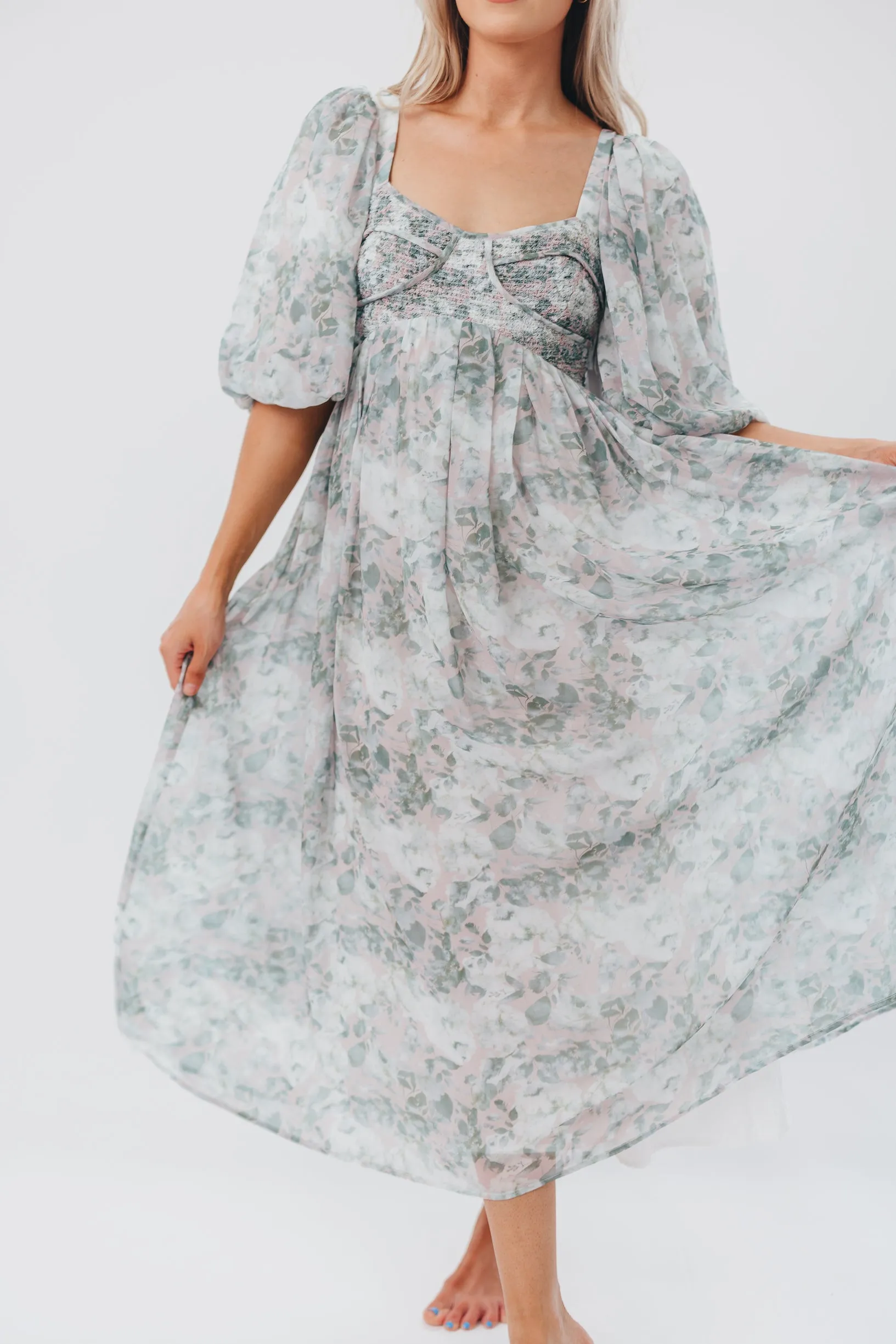 Harlow Maxi Dress in Forest - Bump Friendly (S-XL) *Final Sale* sold by Worth Collective product image thumbnail 5