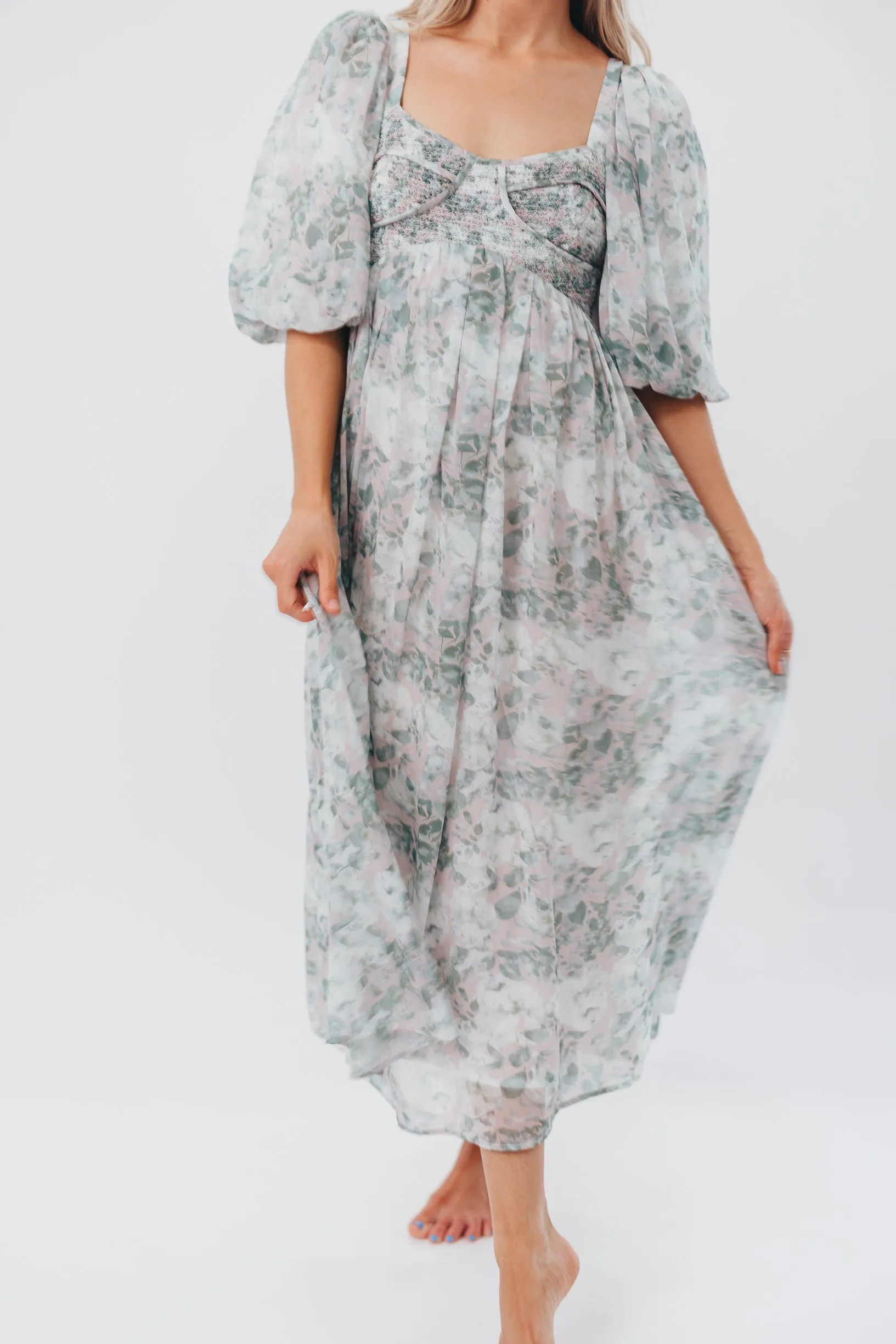 Harlow Maxi Dress in Forest - Bump Friendly (S-XL) *Final Sale* sold by Worth Collective product image thumbnail 4