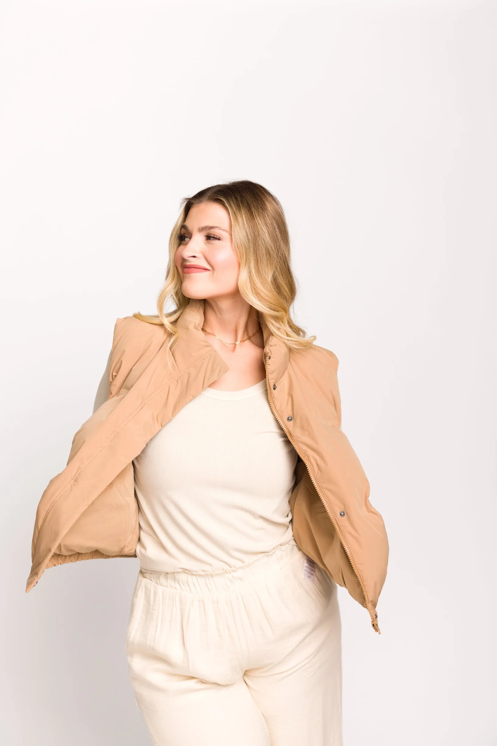 Aspen Vest in Tannin sold by Worth Collective product image thumbnail 3