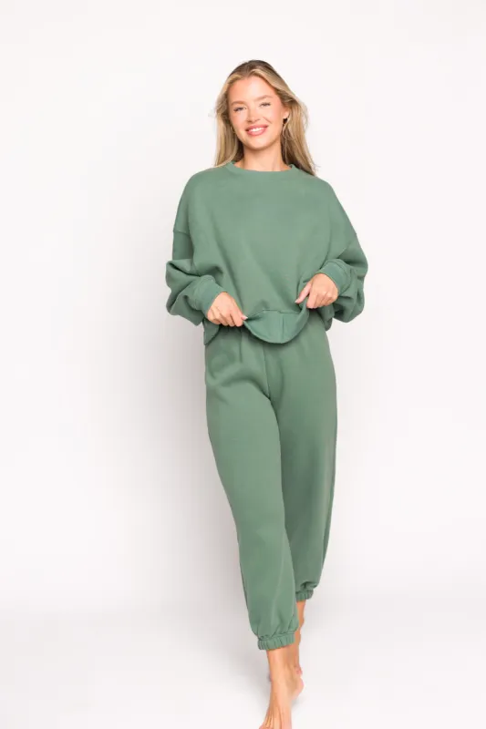 Comfy Cozy Sweatshirt in Pine (Sold Separately) sold by Worth Collective