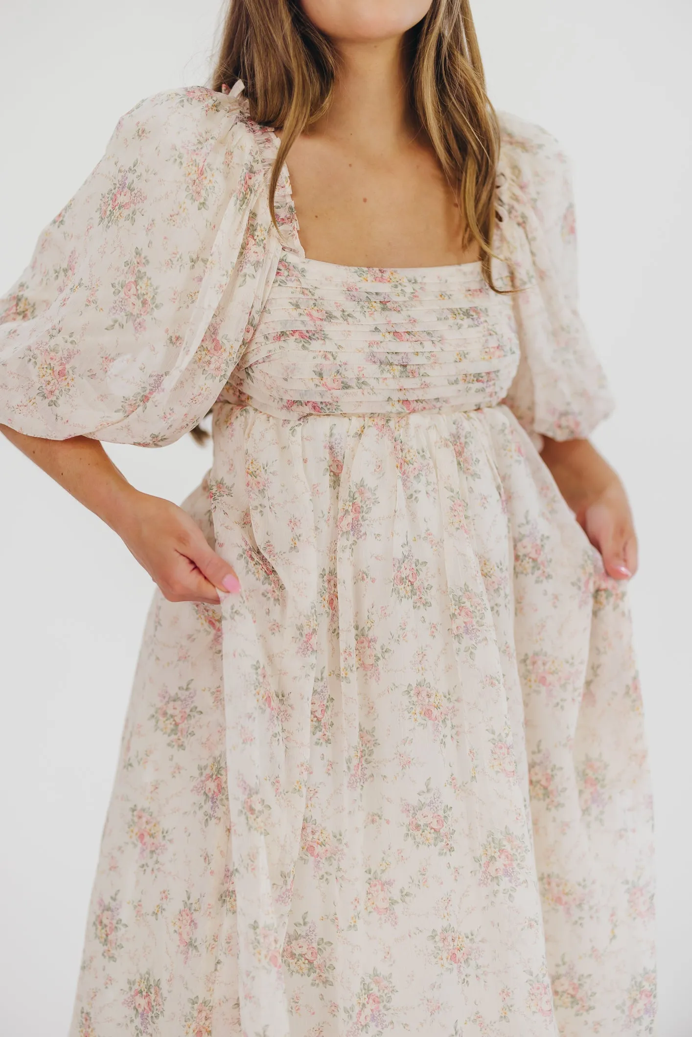 Melody Maxi Dress in Petal Pink - Bump Friendly & Inclusive Sizing (S-3XL) sold by Worth Collective product image thumbnail 4