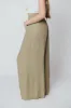 Smooth Sailing Wide Leg Pants in Khaki Olive sold by Worth Collective
