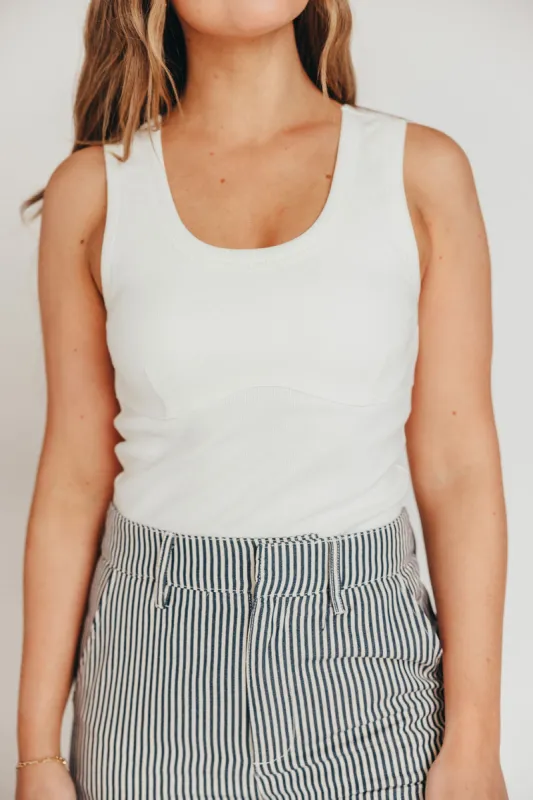 Sena Tank in Ivory sold by Worth Collective