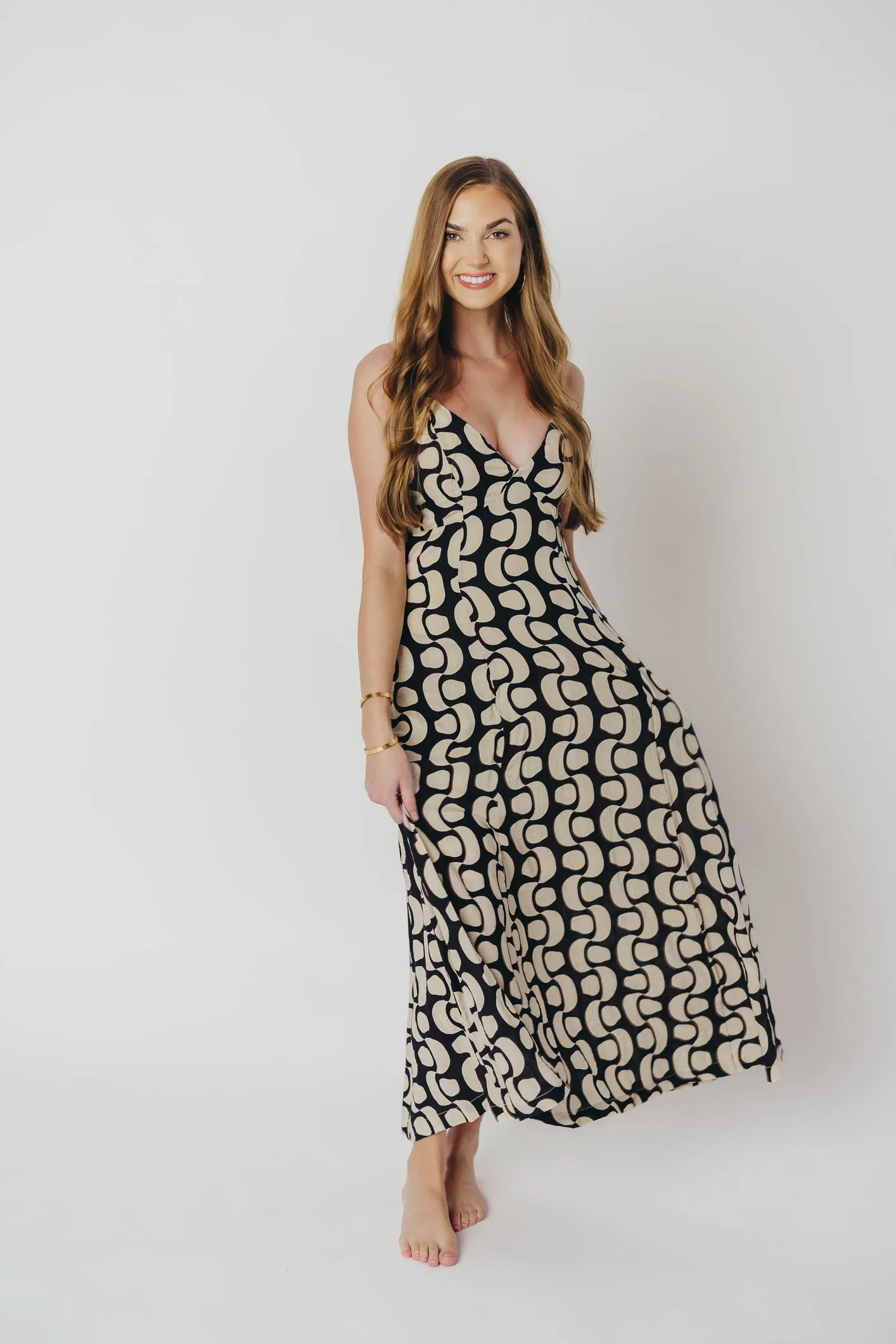 Michelle Open Back Midi Dress in Black sold by Worth Collective product image thumbnail 2