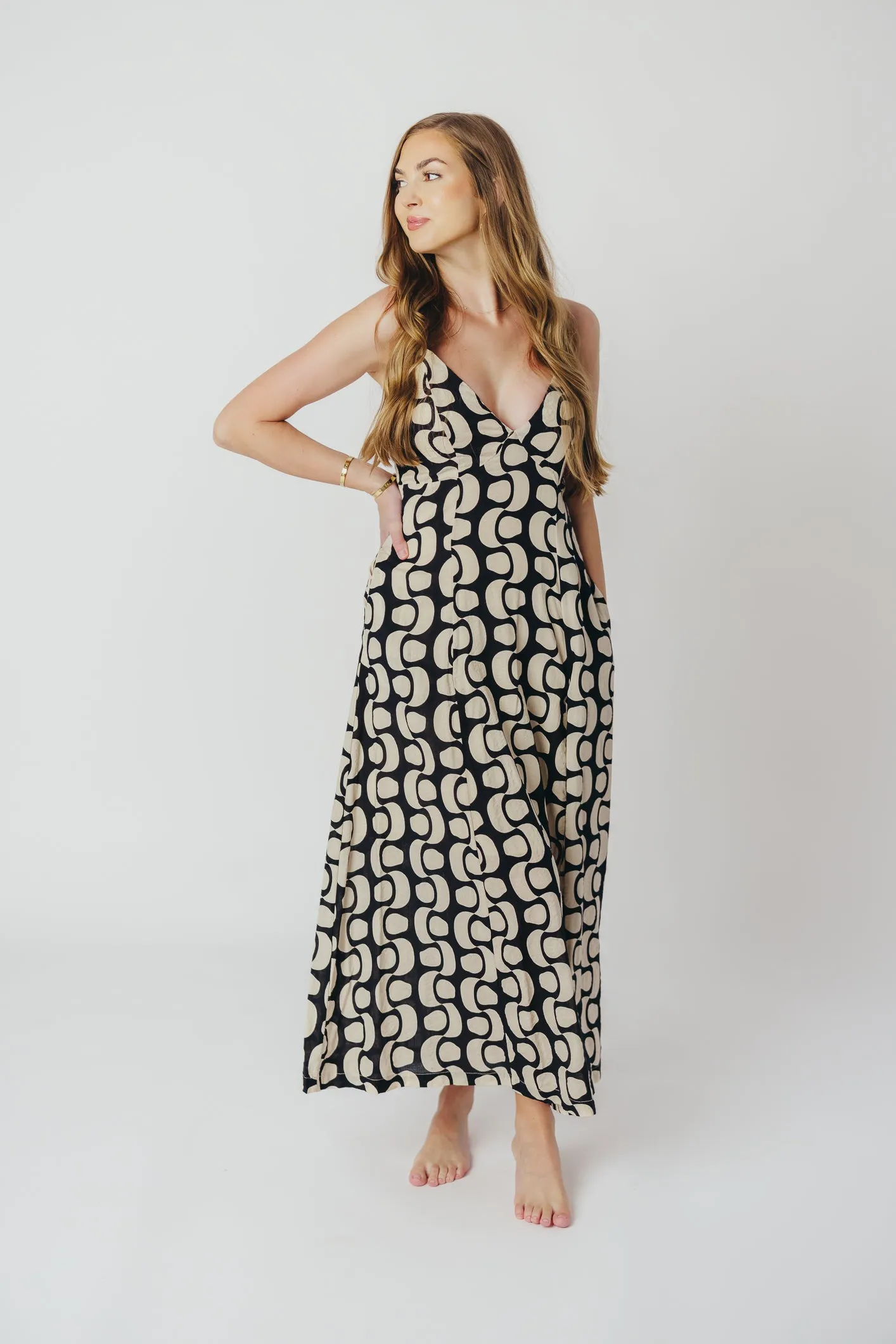Michelle Open Back Midi Dress in Black sold by Worth Collective product image thumbnail 3