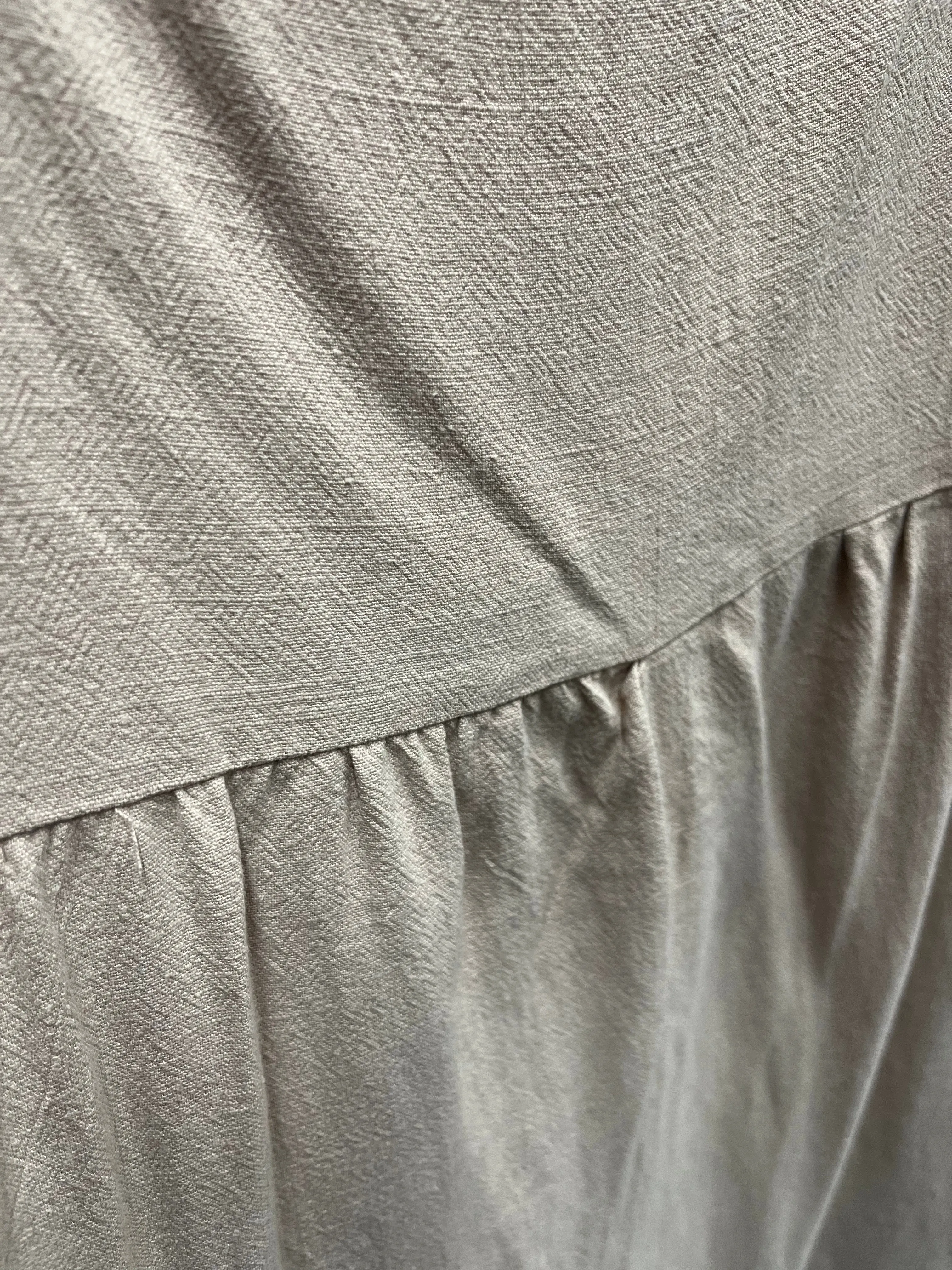 Ainsley Square Neck Midi Dress with Puffed Sleeves in Deep Taupe - Bump Friendly sold by Worth Collective product image thumbnail 2