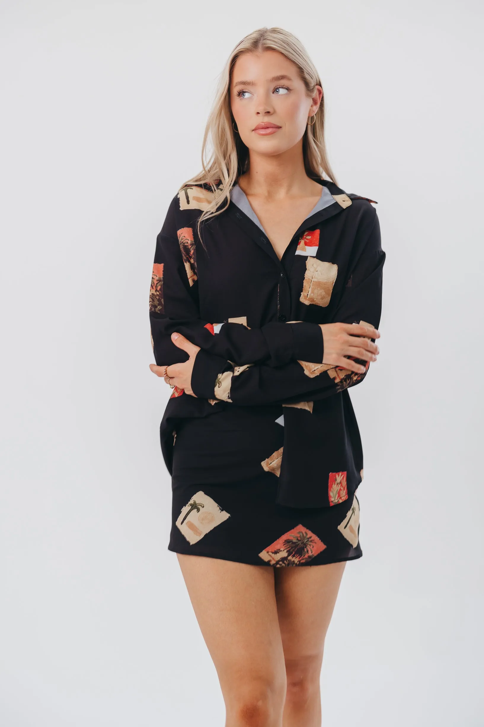 Cozumel Mini Skirt in Black sold by Worth Collective product image thumbnail 3