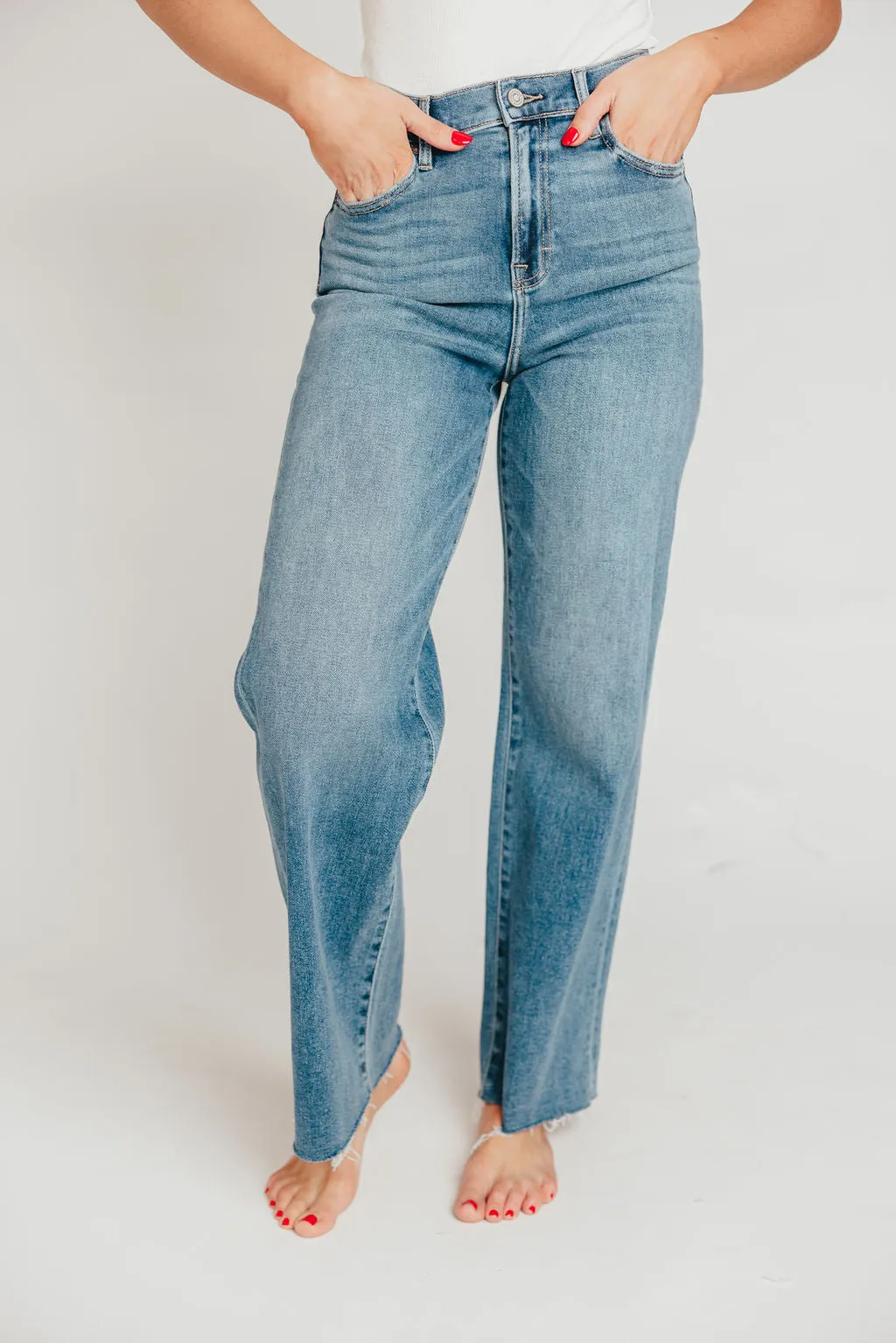 Logan High Waisted Dad Jean in Medium Wash sold by Worth Collective product image thumbnail 2