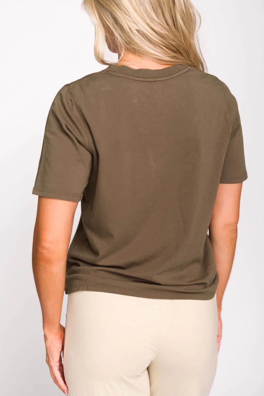 Classic Boxy Fit Tee in Ivy Green sold by Worth Collective product image thumbnail 5
