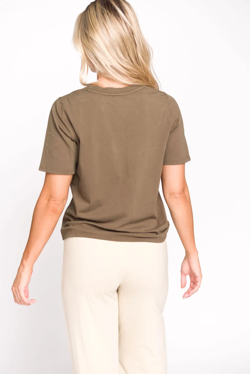 Classic Boxy Fit Tee in Ivy Green sold by Worth Collective product image thumbnail 4