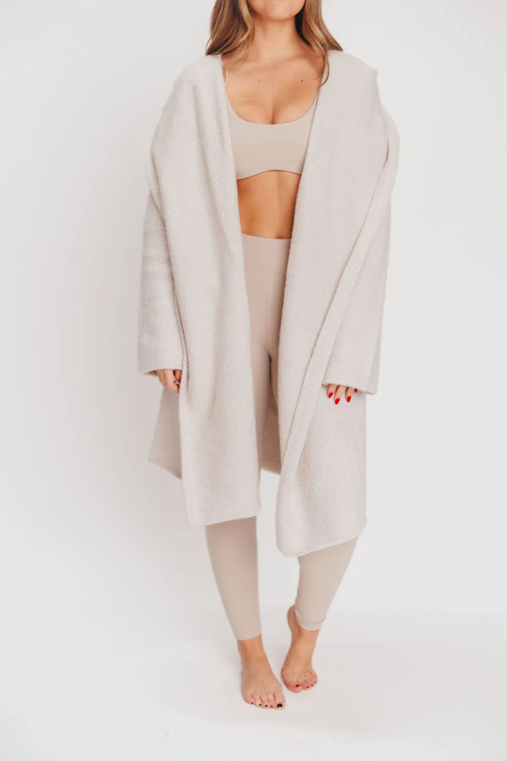 Noah Oversized Two Pocket Coatigan in Oyster *LUXURY ITEM* sold by Worth Collective