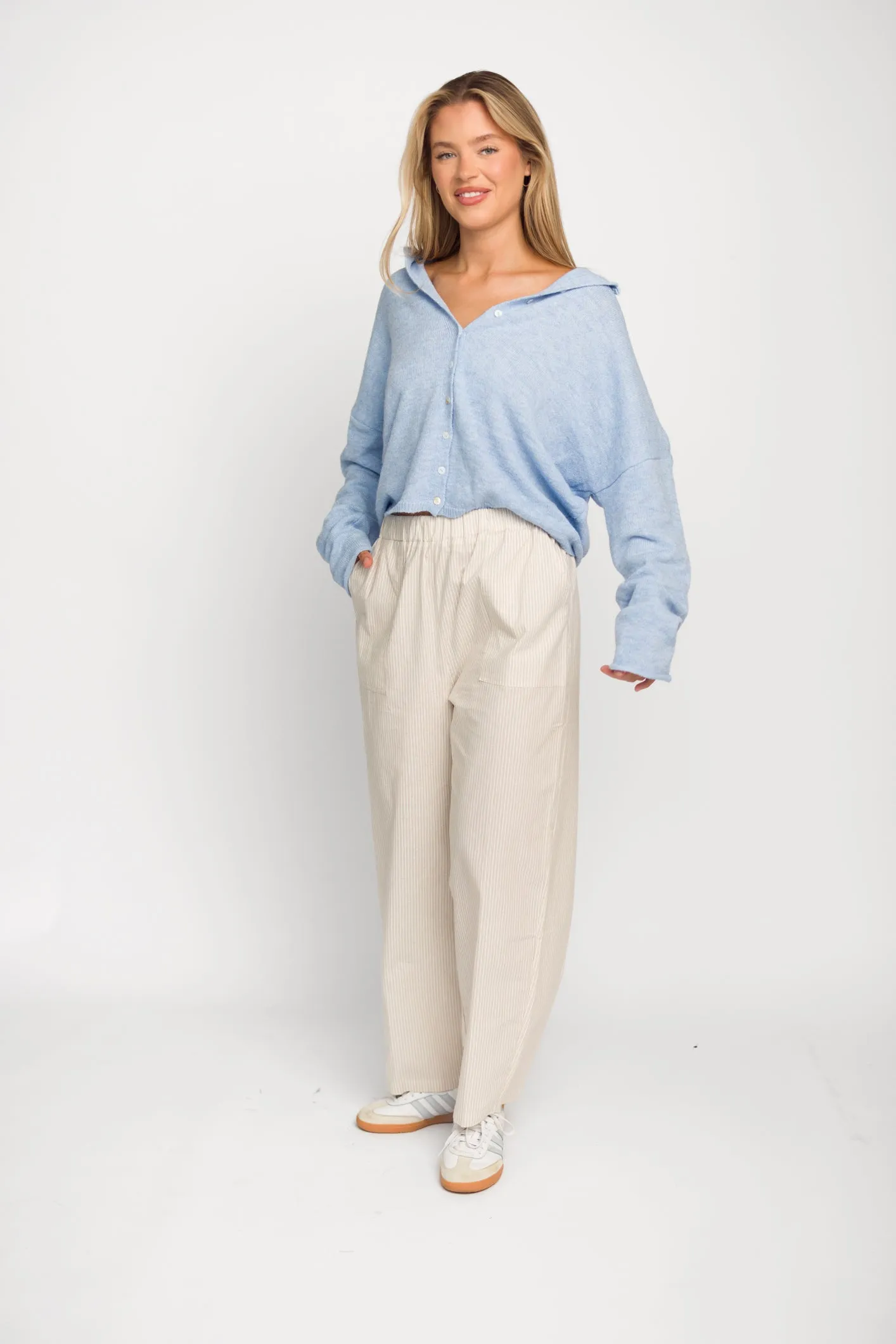 Piper Cardigan Top in Sky Blue sold by Worth Collective product image thumbnail 3