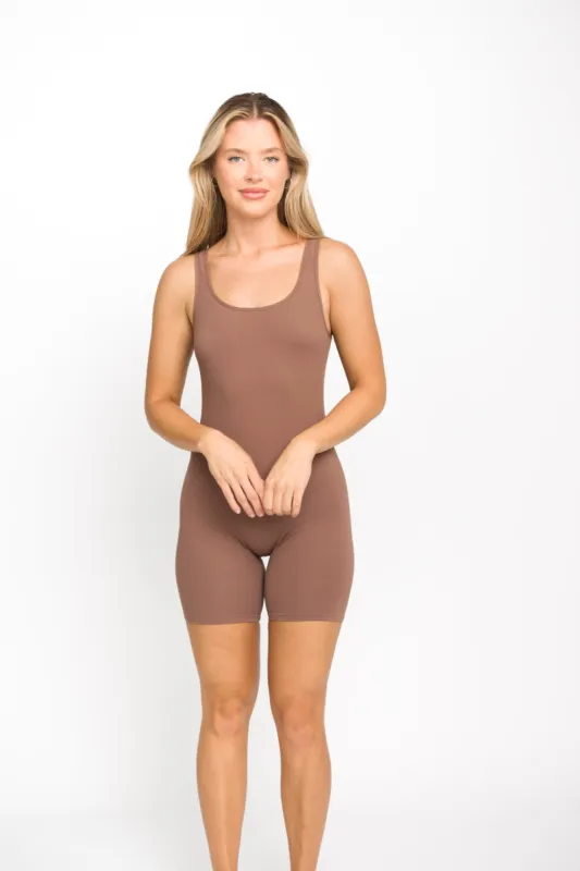 Back On Onesie in Coffee sold by Worth Collective