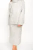 Robyn Knit Skirt in Heather Grey - Bump Friendly *Final-Sale* sold by Worth Collective