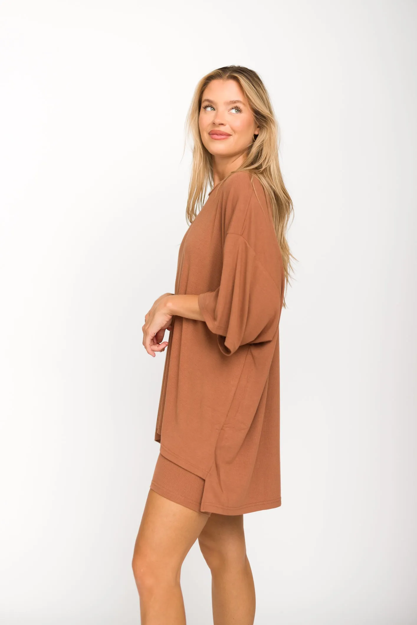 All Weekend Long Set - Short Sleeves - in Camel sold by Worth Collective product image thumbnail 2
