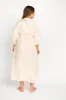 Hunter 100% Cotton Gauze Midi Dress in Taupe Floral - Bump Friendly sold by Worth Collective
